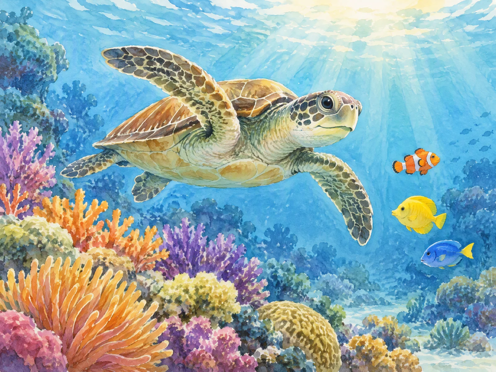 Coral reef picture book