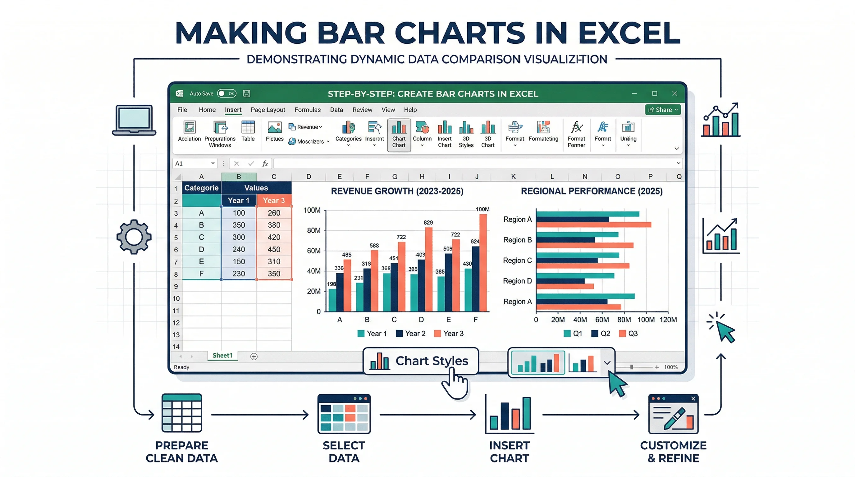 How to Make a Bar Chart in Excel: Step-by-Step Guide (2026)