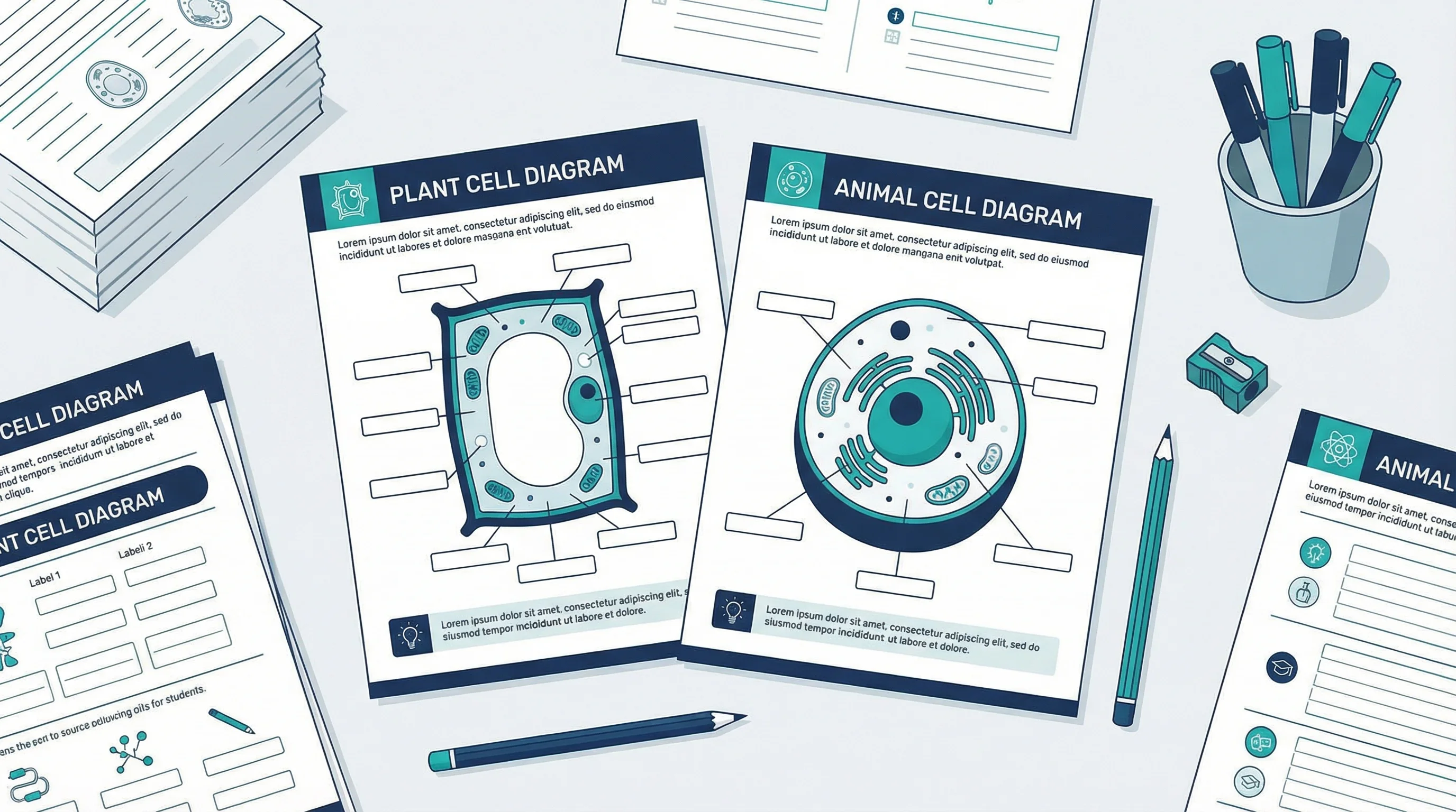 Free Printable Cell Diagram Worksheets: Unlabeled & Labeled (2026) Free Printable Cell Diagram Worksheets: Unlabeled & Labeled (2026)