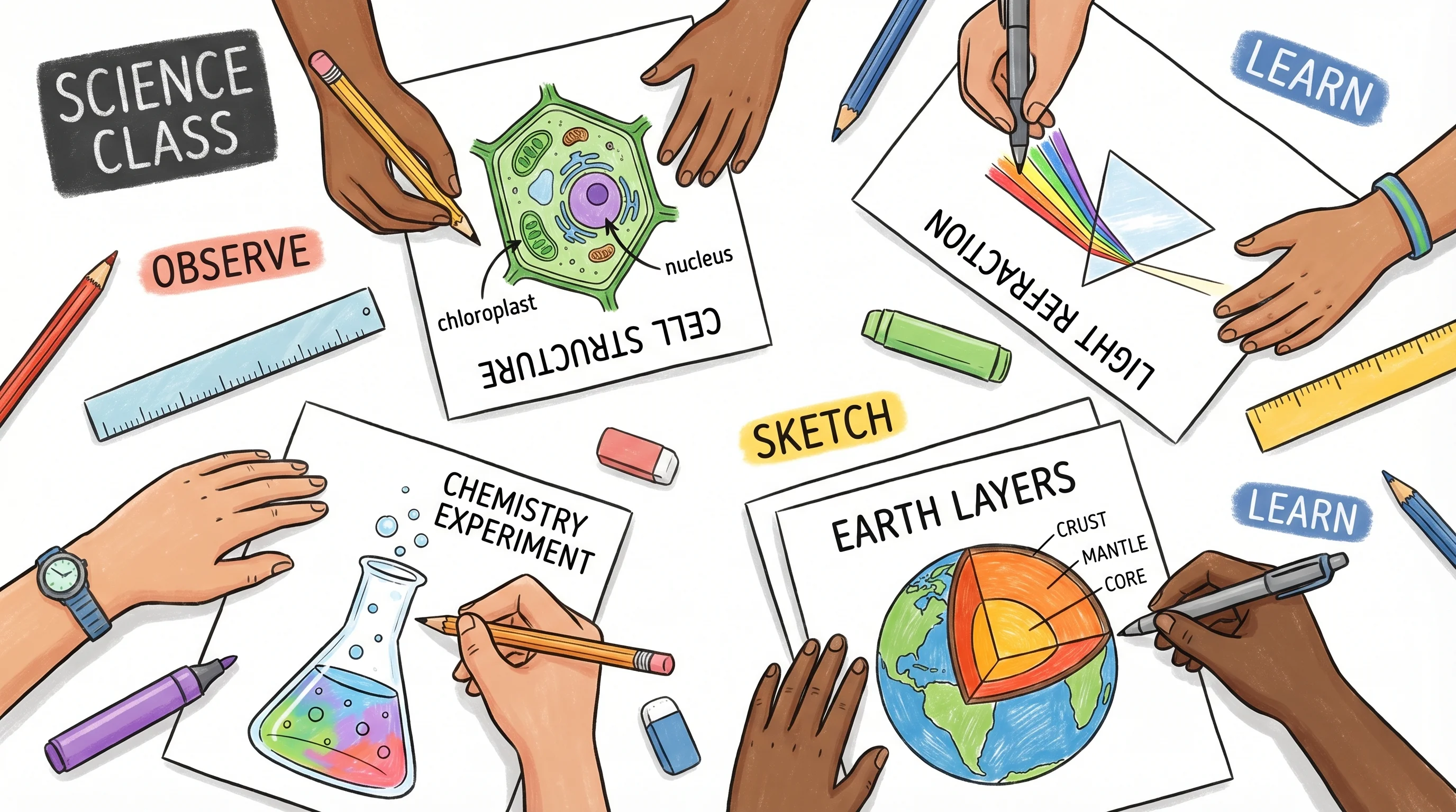 How to Create Science Drawings: Easy Step-by-Step Guide for Students