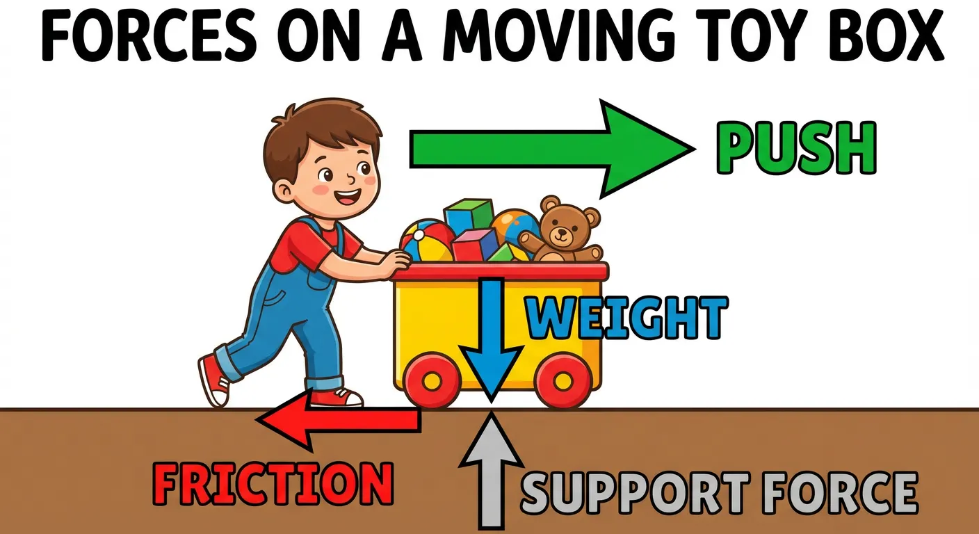 Push, Pull & Friction