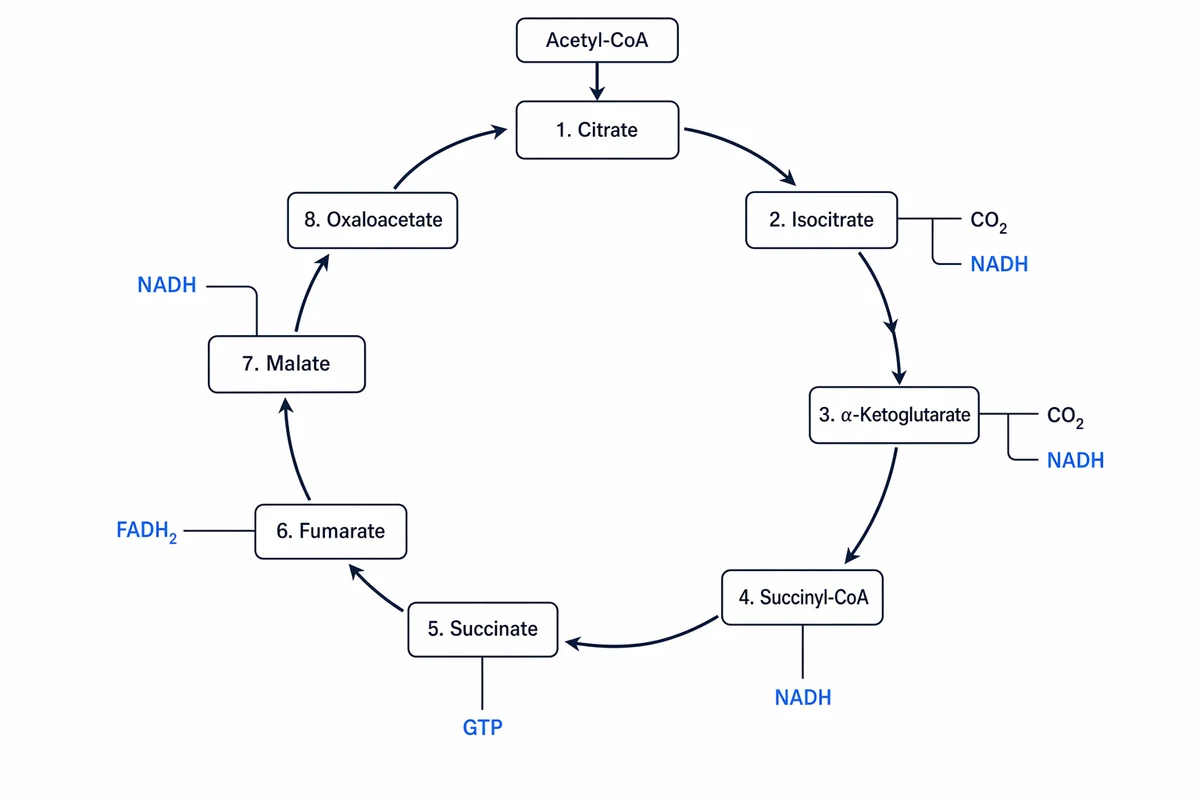 The Krebs cycle — diagram generated with ConceptViz