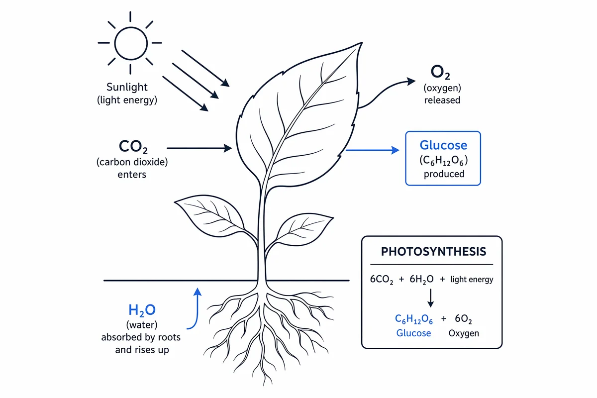 Photosynthesis — diagram generated with ConceptViz