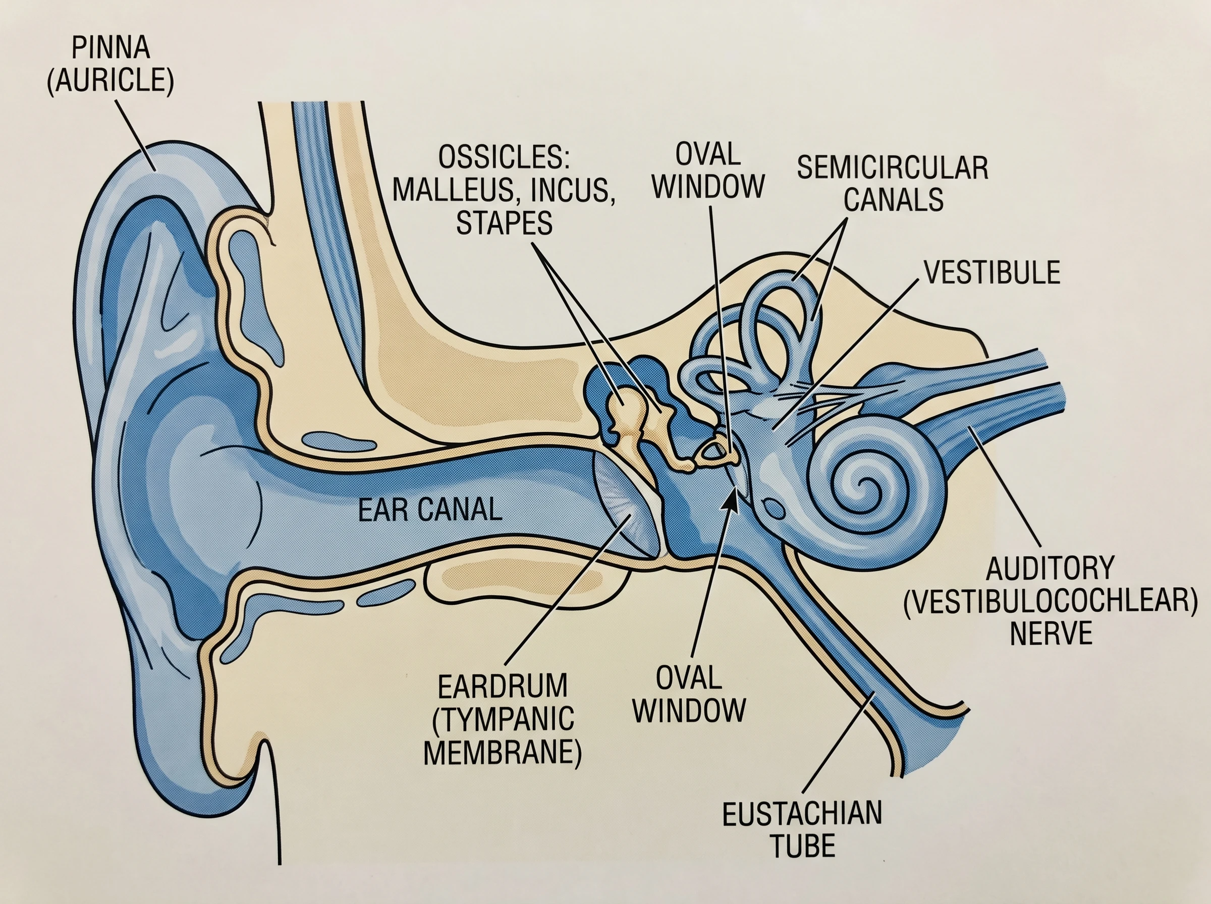 Ear Anatomy Diagram Generator