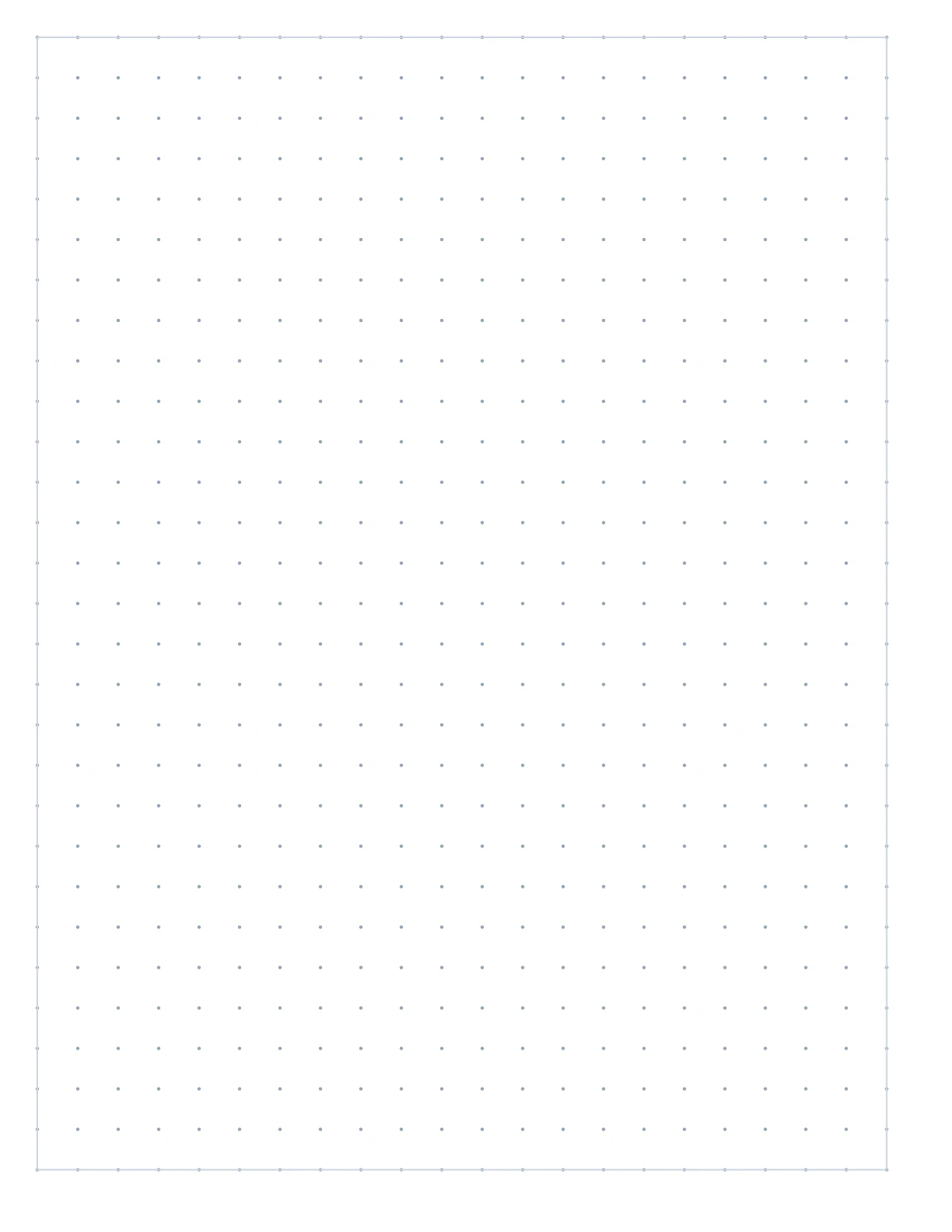 Dot grid paper with evenly spaced dots