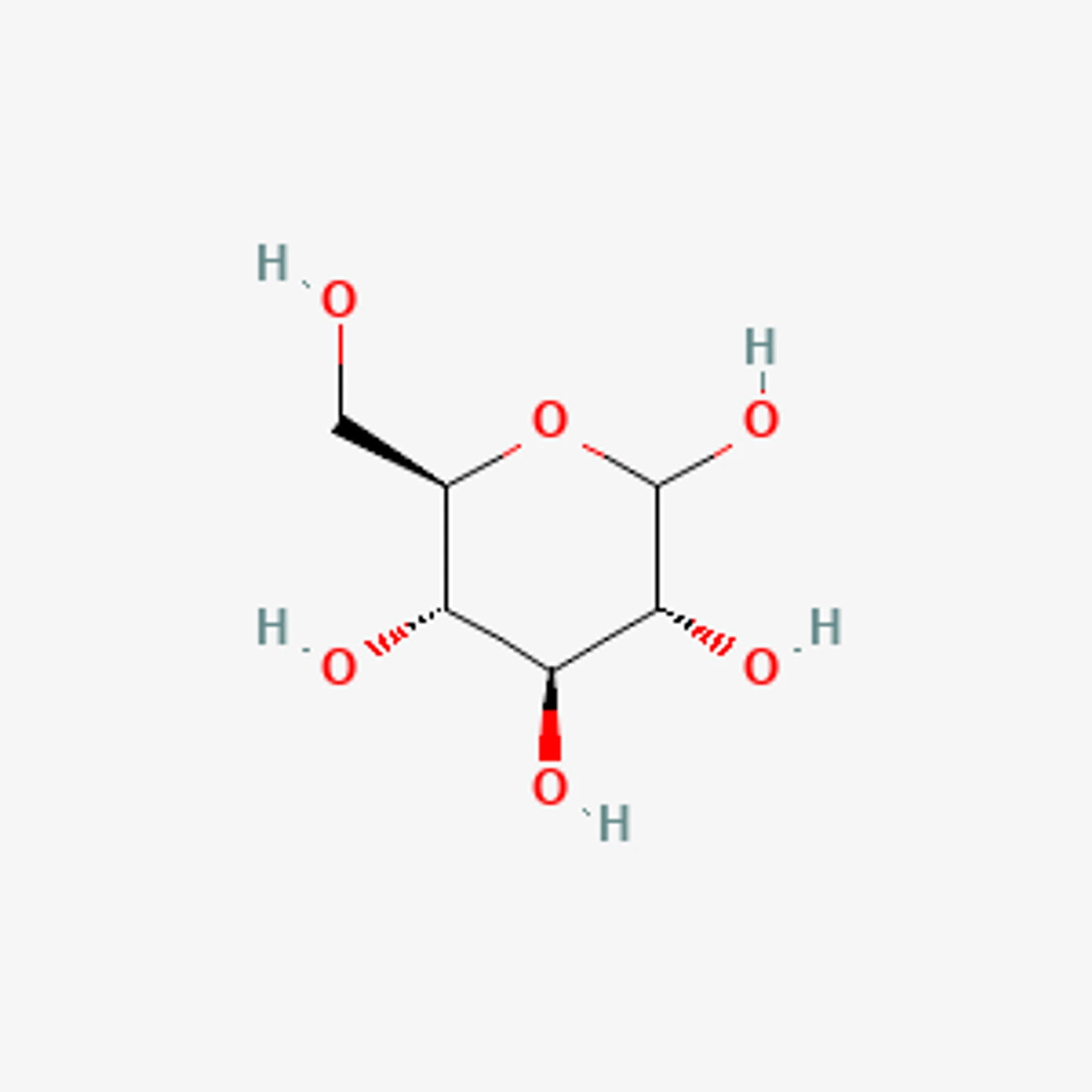 Glucose molecular structure diagram generated from plain English prompt