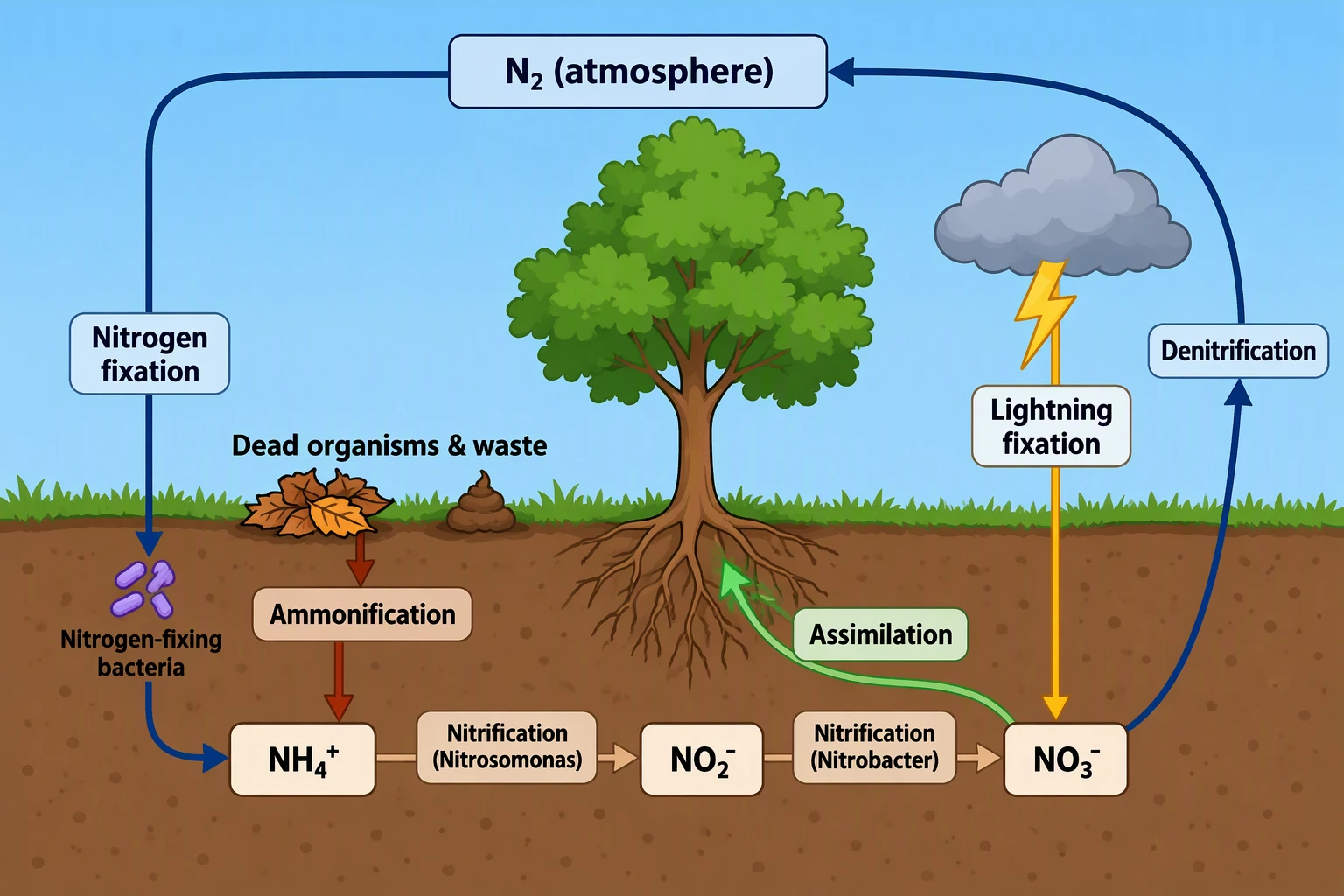 Nitrogen Cycle Diagram Generator