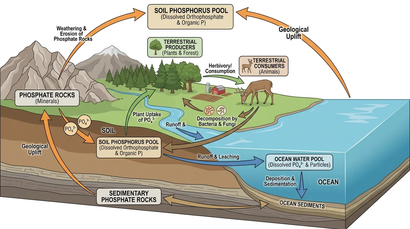 Phosphorus Cycle Diagram
