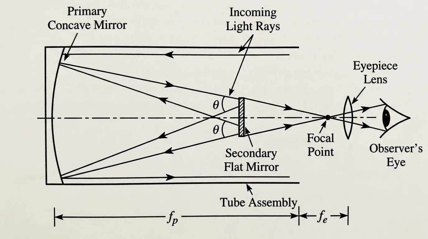 Schematic diagram of telescope optical system